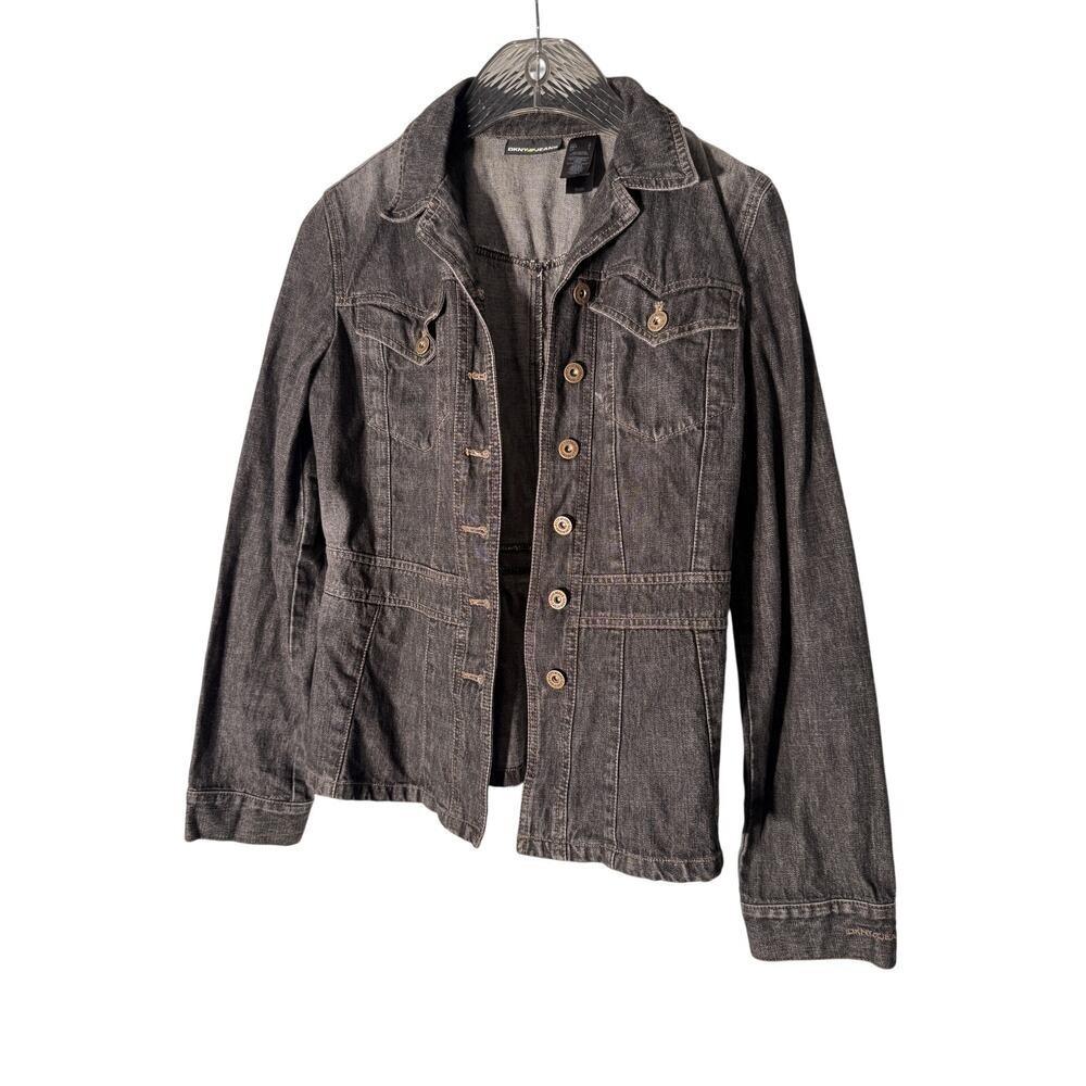 DNKY Jeans  Gray Wash  Jean Jacket Women's Size Large